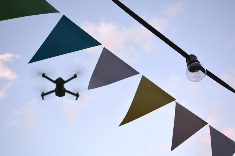 dron w akcji